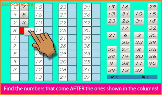 Number Sequencing - Before, After & In Between screenshot