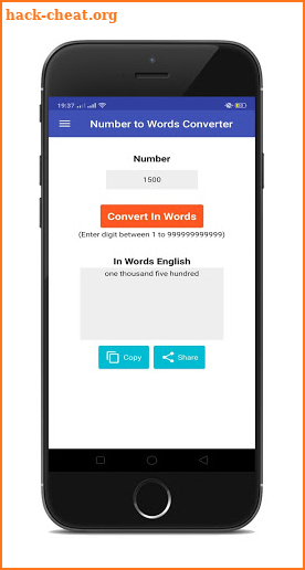 Number to Words Converter screenshot