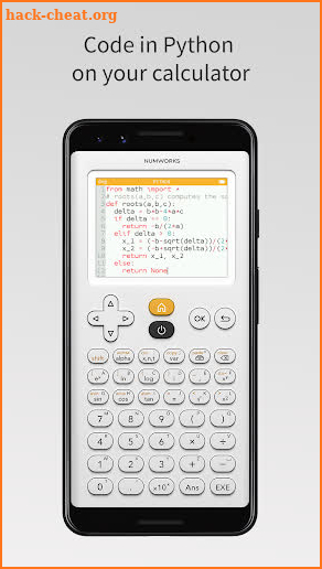 NumWorks Graphing Calculator screenshot