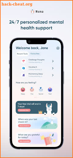 Nuna: Mental Health Companion screenshot
