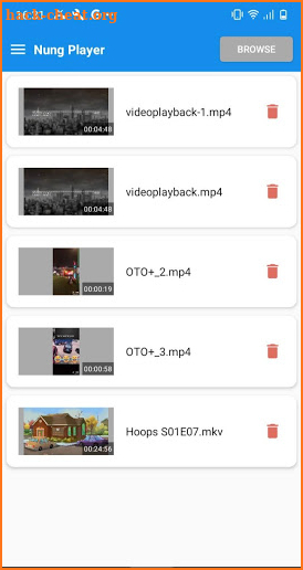 Nung Player - Video for Android screenshot