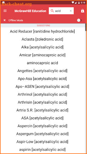 Nurse’s Drug Handbook screenshot