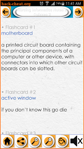 Nursing Informatics App Study Notes & Flashcards screenshot
