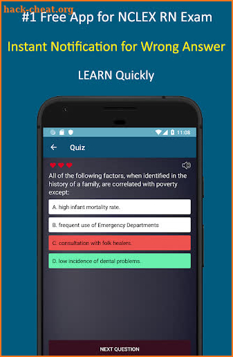 Nursing NCLEX RN Mastery Pocket Prep Practice Test screenshot