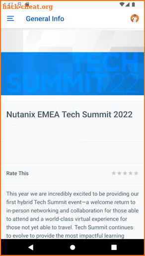 Nutanix Tech Summit screenshot