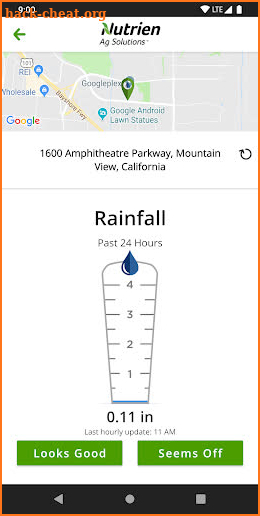 Nutrien Pocket Rain Gauge™ screenshot