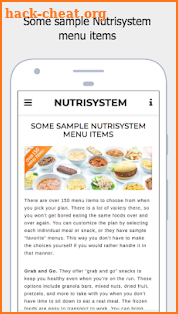 Nutrisystem Guide screenshot