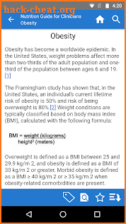 Nutrition Guide for Clinicians screenshot