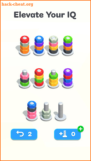 Nuts & Bolts, Color Screw Sort screenshot