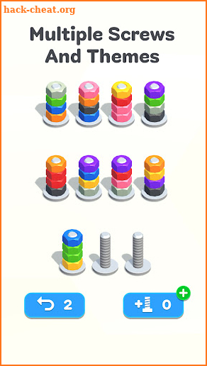 Nuts & Bolts, Color Screw Sort screenshot