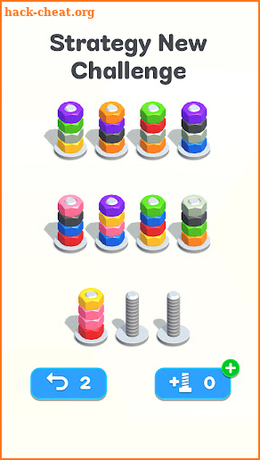 Nuts & Bolts, Color Screw Sort screenshot