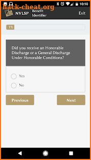 NVLSP VA Benefit Identifier screenshot