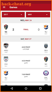 NWSL screenshot