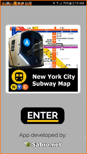 NYC Subway Map MTA New York City Metro Offline screenshot