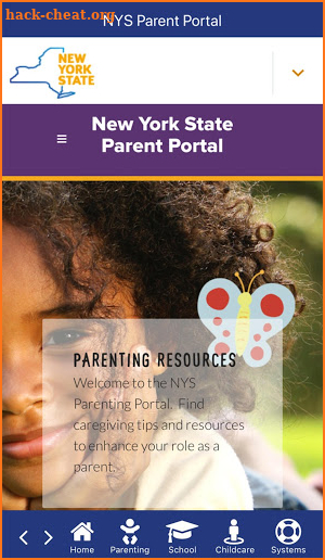 NYS Parent Portal screenshot