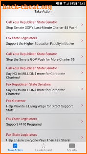 NYSUT Member Action Center screenshot