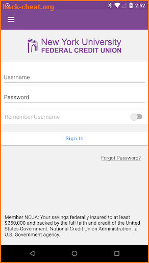 NYU Federal Credit Union screenshot