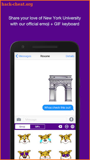 NYU-moji screenshot