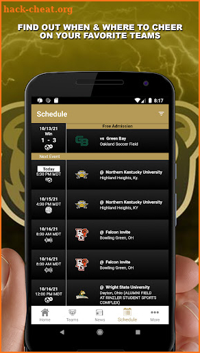 Oakland Golden Grizzlies screenshot