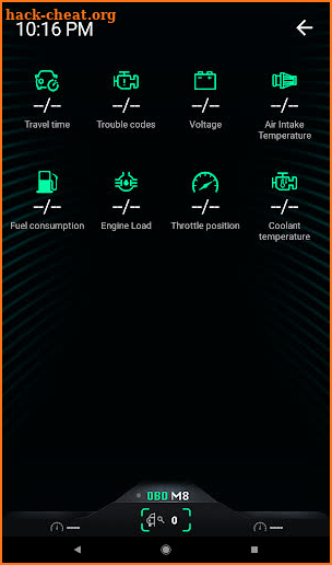 OBD M8 (OBD Mate) - ELM327 Teyes car dashboard screenshot