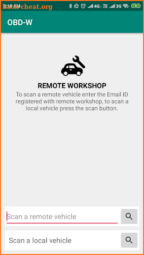 obd2 car scanner (OBD-W) screenshot