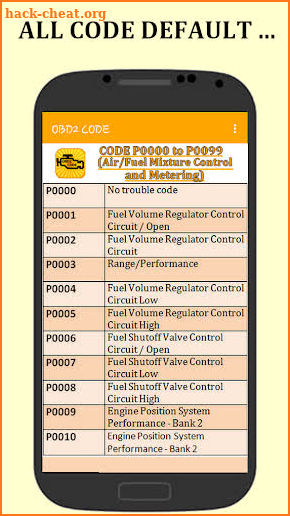 OBD2 Codes Check Engine screenshot