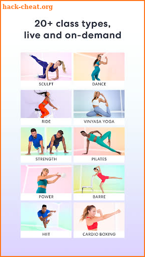 obé fitness screenshot