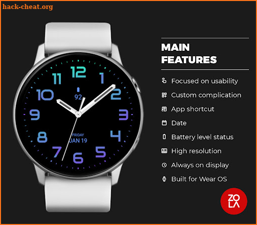 Ocean Analog Watch Face screenshot