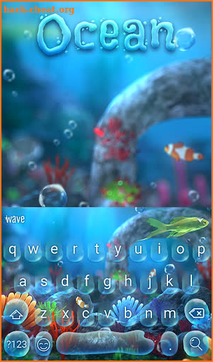 Ocean Animated Keyboard + Live Wallpaper screenshot