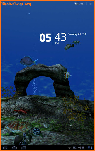 Ocean Aquarium 3D Wallpaper screenshot