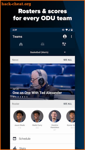 ODU Sports 360 screenshot