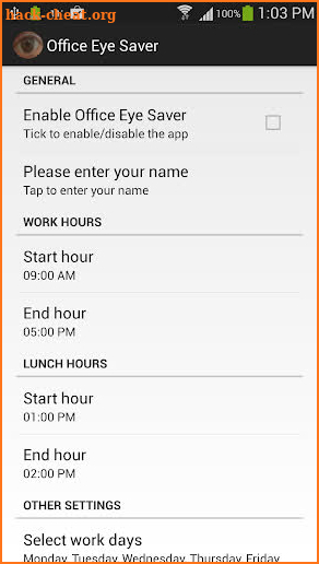 Office Eyes (Eye) Saver screenshot