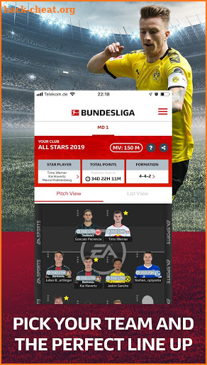 Official Fantasy Bundesliga screenshot