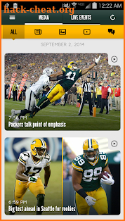 Official Green Bay Packers screenshot