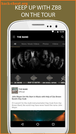 Official Zac Brown Band screenshot