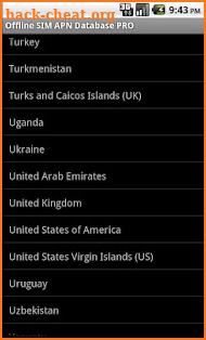 Offline SIM APN Database Pro screenshot