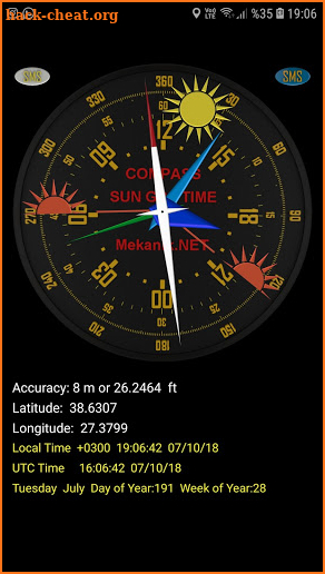 Offline Sun Phases Plus GPS & Compass ( Military ) screenshot