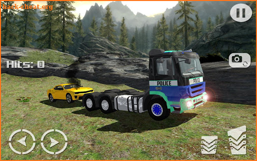 Offroad Police 4x4 Tow Truck Trailer Rescue screenshot