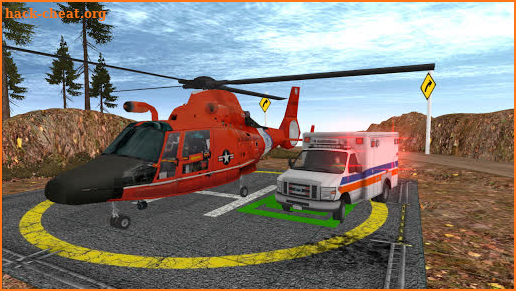 Offroad Police Flying Helicopter Ambulance 3D Game screenshot