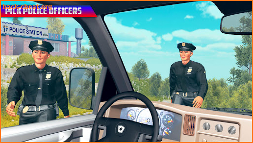 Offroad Police Van Drive:Transporter Sim 2020 screenshot