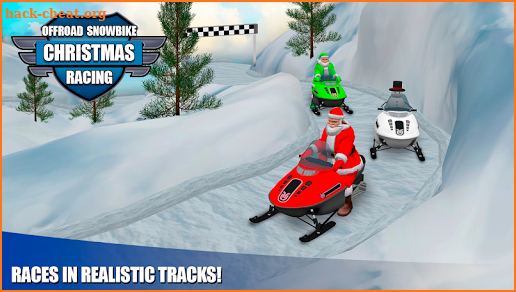 Offroad Snow Bike Christmas Racing screenshot