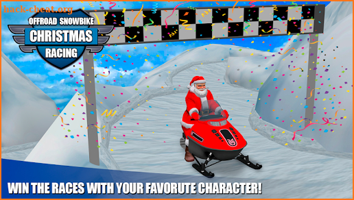 Offroad Snow Bike Christmas Racing screenshot