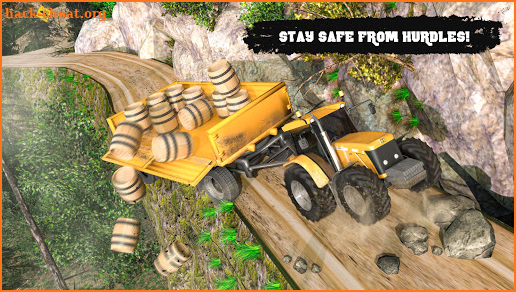 Offroad Tractor Trolley Cargo Driving screenshot