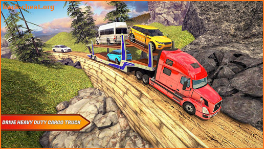 Offroad Transporter Car Trailer Parking Drive screenshot