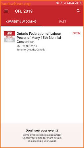 OFL Convention 2019 screenshot