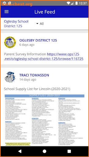 Oglesby PSD 125, IL screenshot