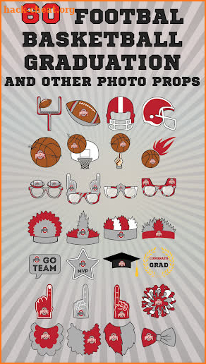 Ohio State Buckeyes PLUS Selfie Stickers screenshot