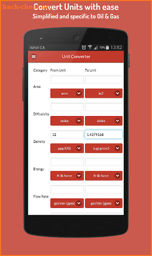 Oilfield Assistant - Formulas screenshot