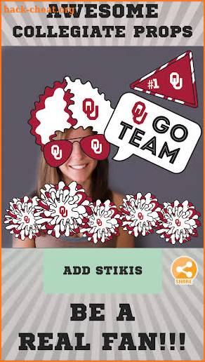 Oklahoma Sooners Selfie Stickers screenshot