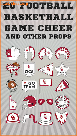 Oklahoma Sooners Selfie Stickers screenshot